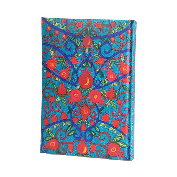 Hard Cover Notebook, Pomegranate