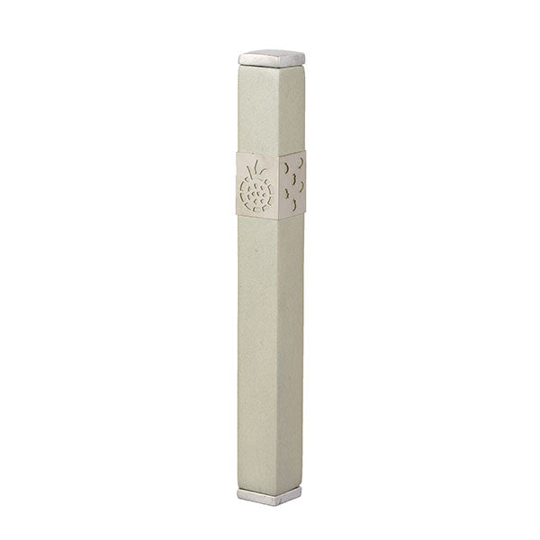 Anodized Aluminum Mezuzah Case, Pomegranate