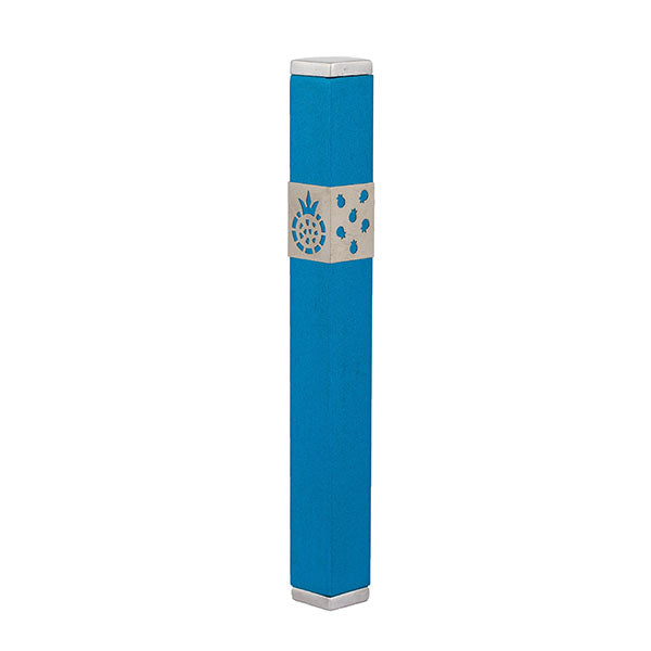 Anodized Aluminum Mezuzah Case, Pomegranate