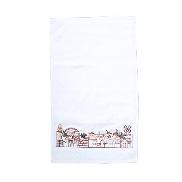 Embroidered Cotton Towel, Jerusalem