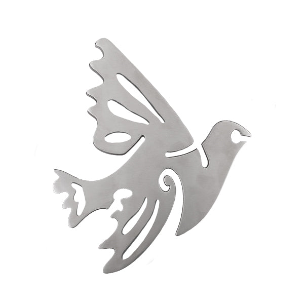 Metal Dove Trivet, Two Piece, 10.5"