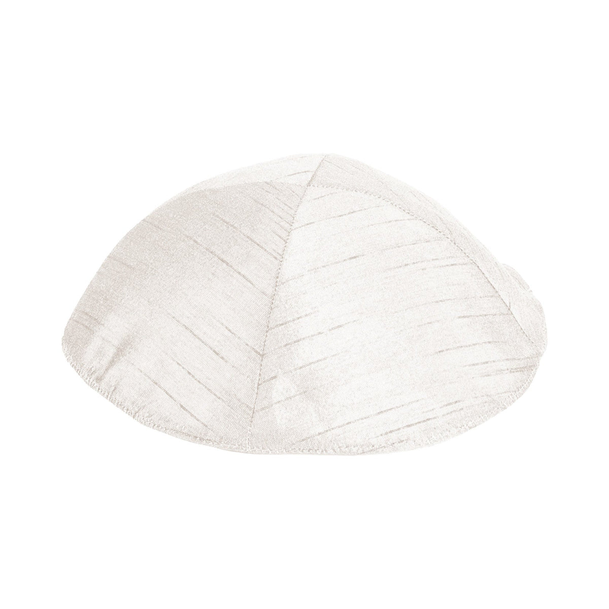 Polysilk Embroidered Kippah, White