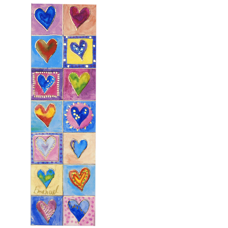 Paper Bookmark, Hearts
