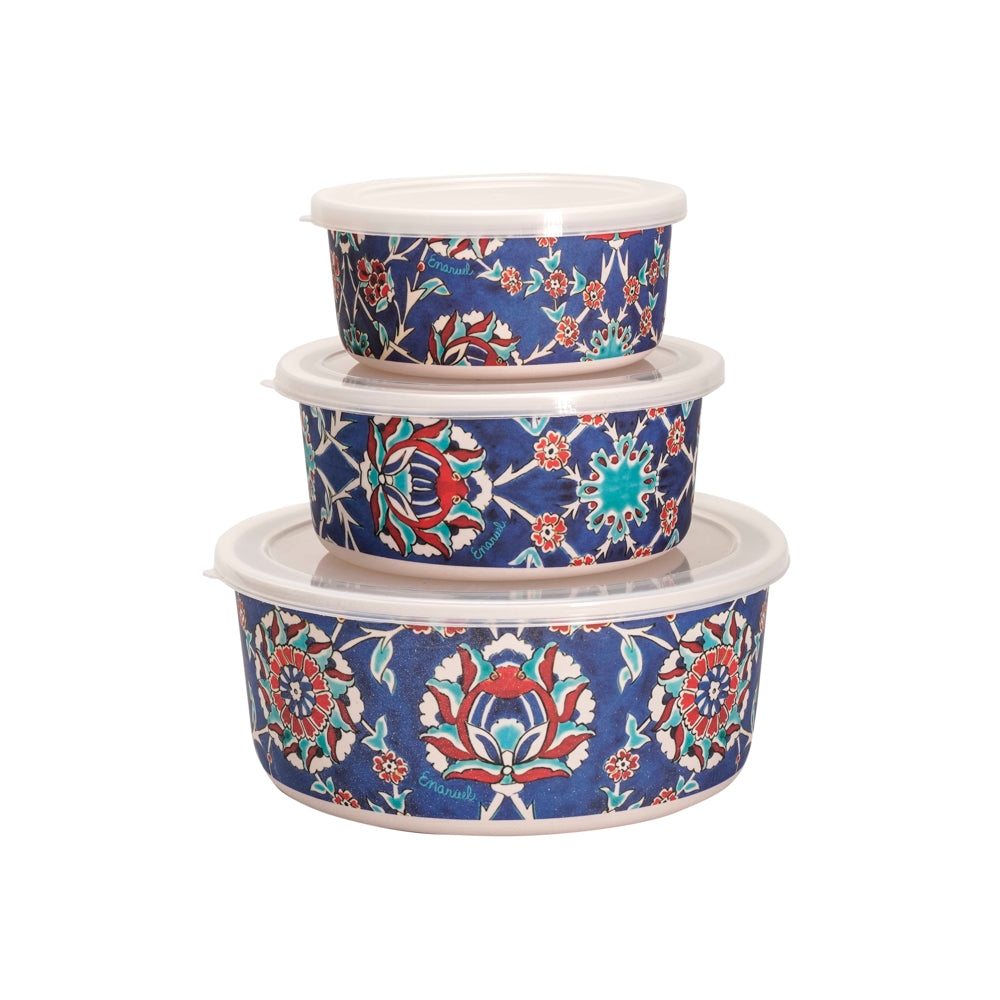 Food Container Set of 3 – Armenian Tiles