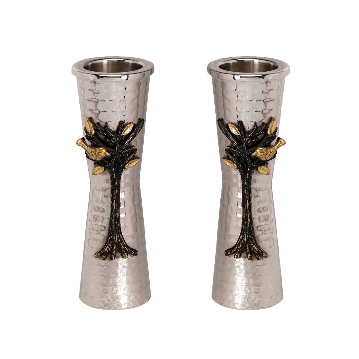 Shabbat Tea Light Candle Holders – Tree of Life - 7 Inch