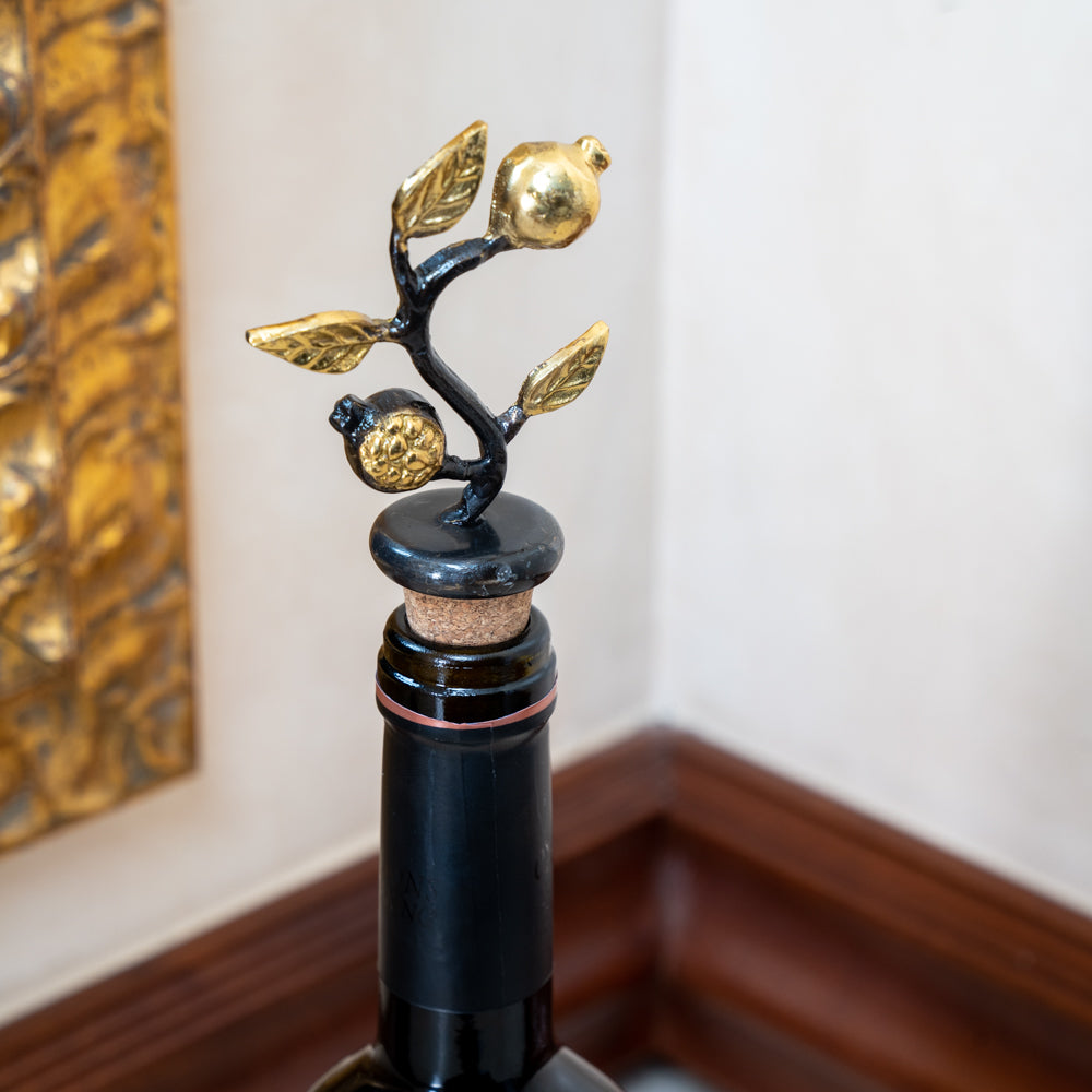 Copper Pomegranate Bottle Cork – Decorative Wine Stopper