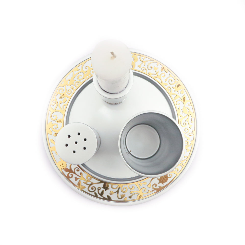 Havdalah Set – Matte Silver Anodized Aluminum