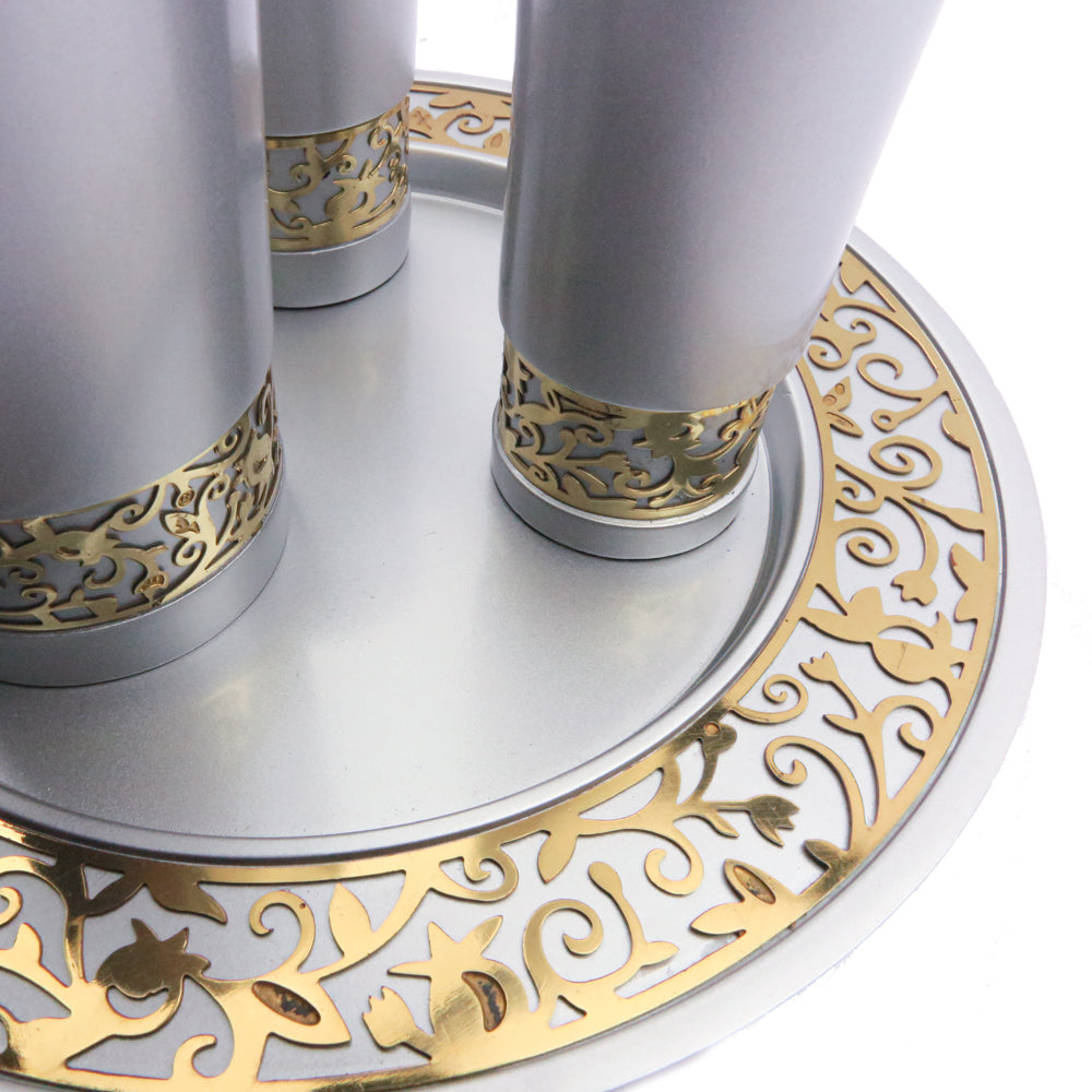 Havdalah Set – Matte Silver Anodized Aluminum