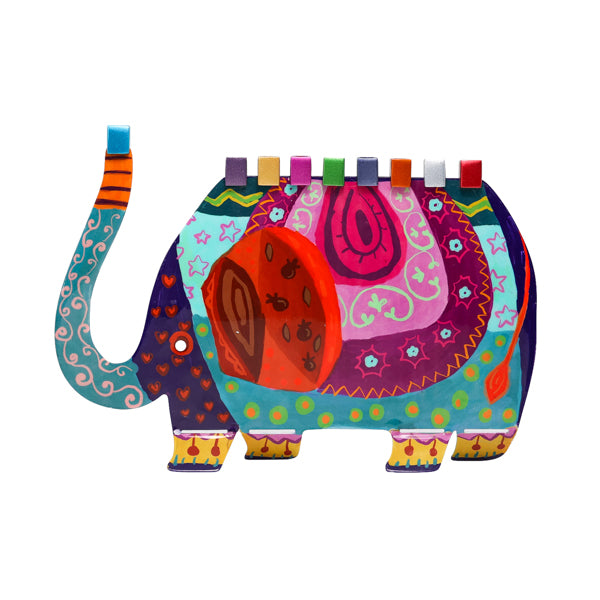 Elephant Hanukkah Menorah