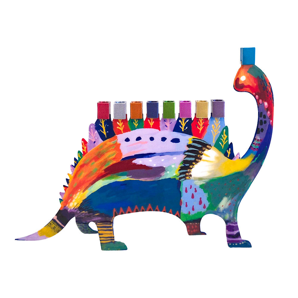 Dinosaur Hanukkah Menorah