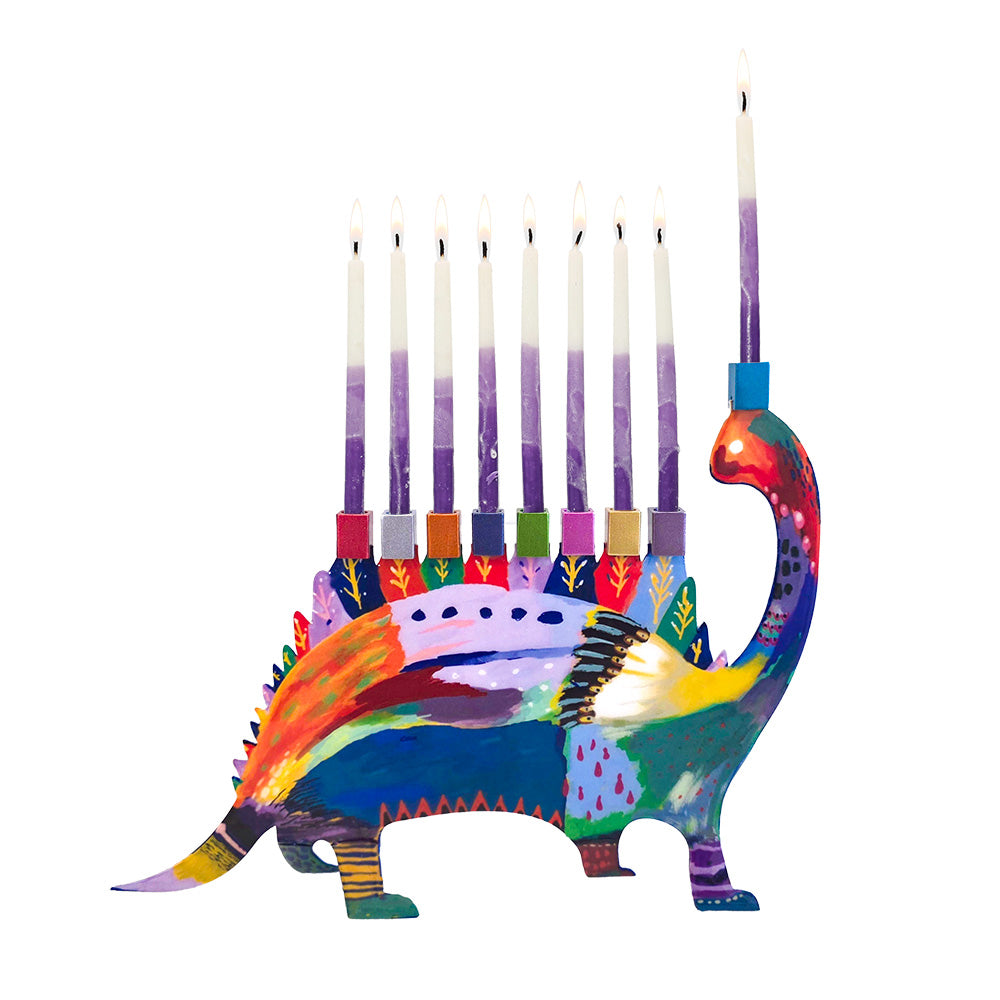 Dinosaur Hanukkah Menorah