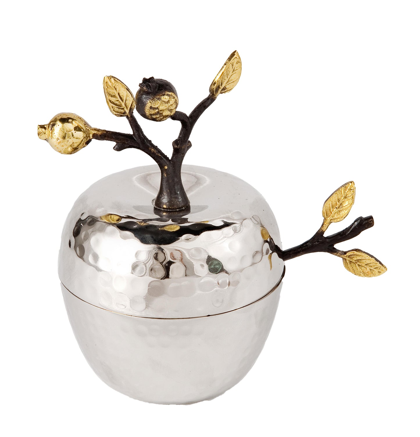 Apple-Shaped Honey Jar with Lid & Spoon – Stainless Steel