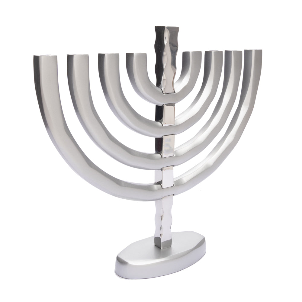 Anodized Aluminum Hanukkah - Silver