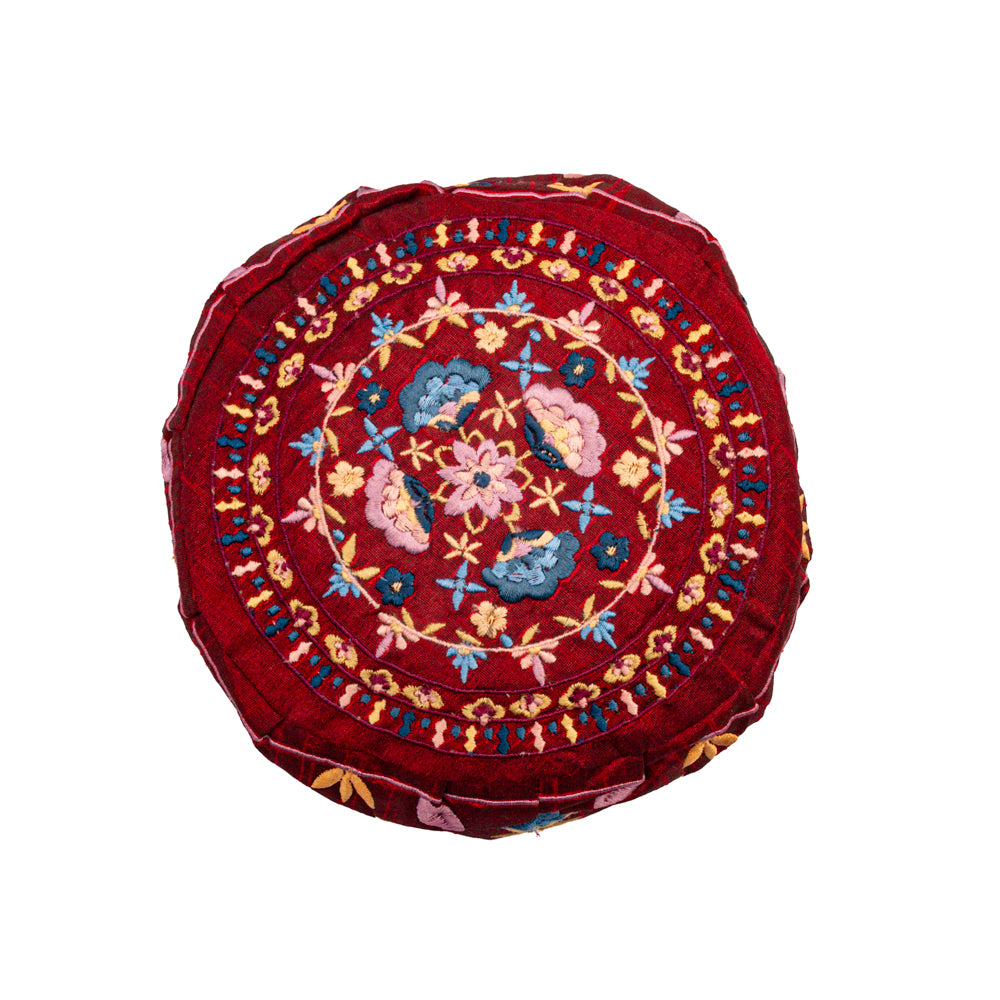 Bukharan Kippah – Embroidered Oriental Flowers