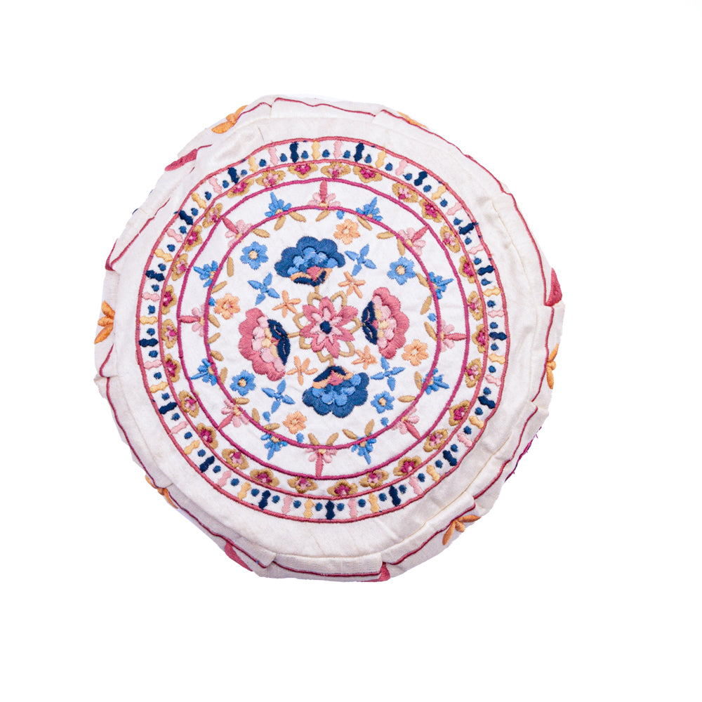 Bukharan Kippah – Embroidered Oriental Flowers