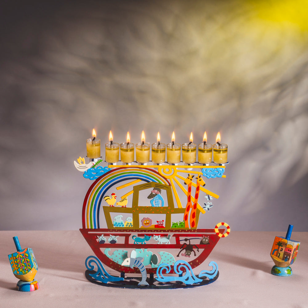 Noah's Ark Hannuka Menorah for Children