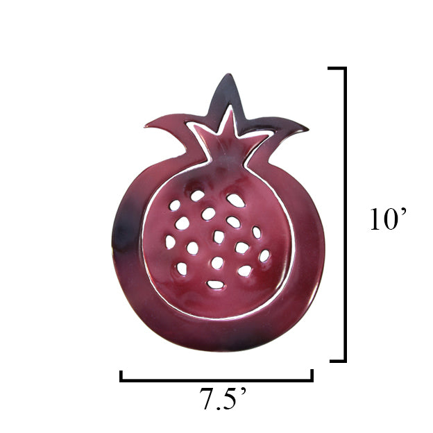 Anodized Aluminum Trivet – Pomegranate