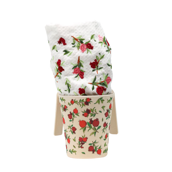 Natla and Towel Set - Pomegranate Design