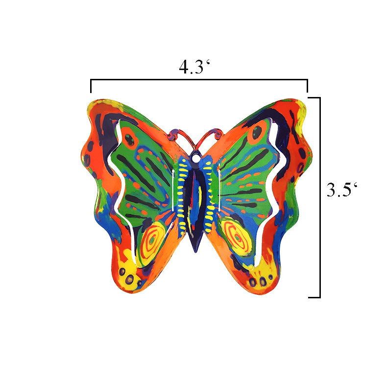 Small Butterfly Wall Hanging 3.5" x 4.3", Green