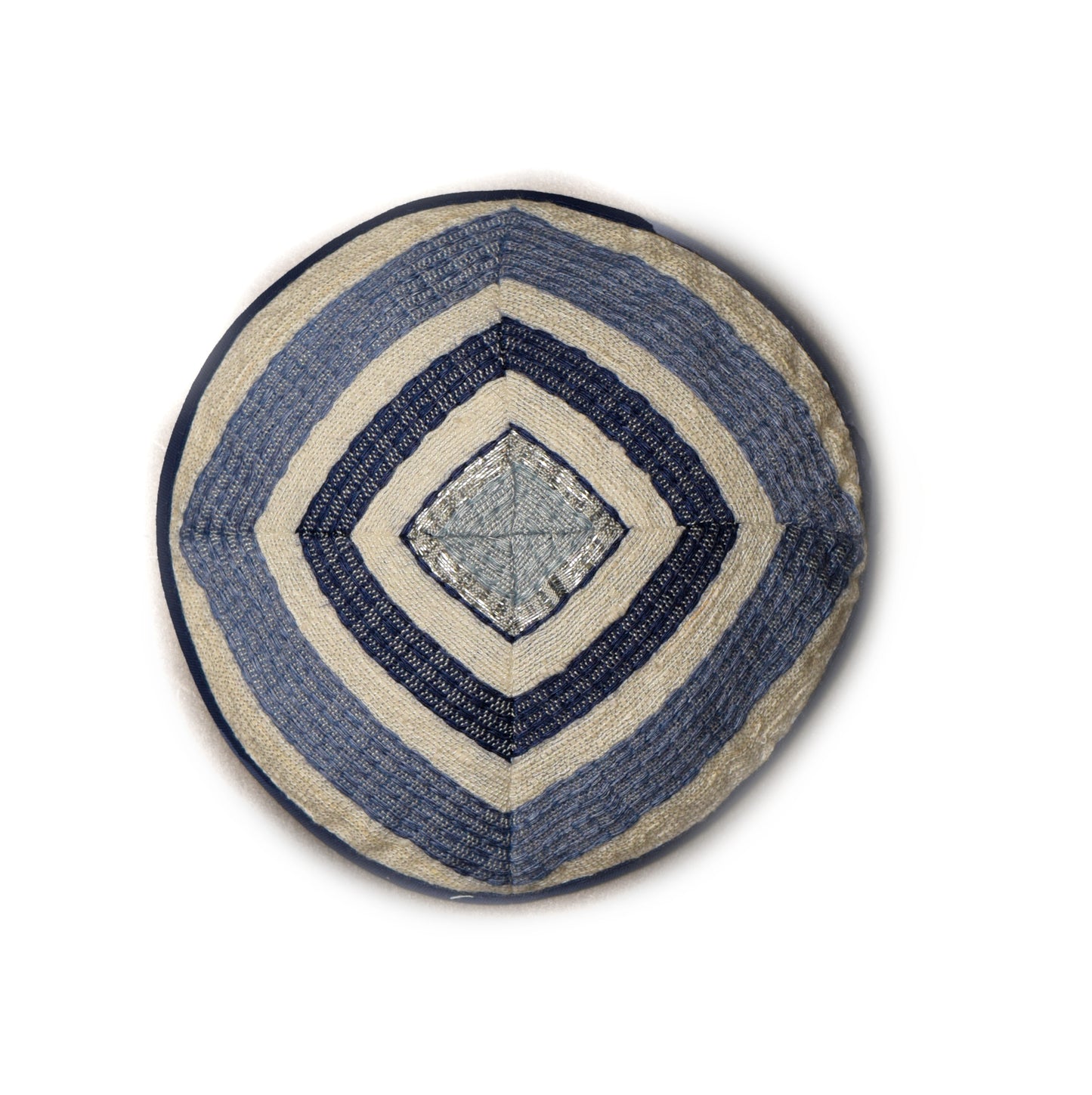 Blue Hand-Woven Tallit Set – Cotton and Silk