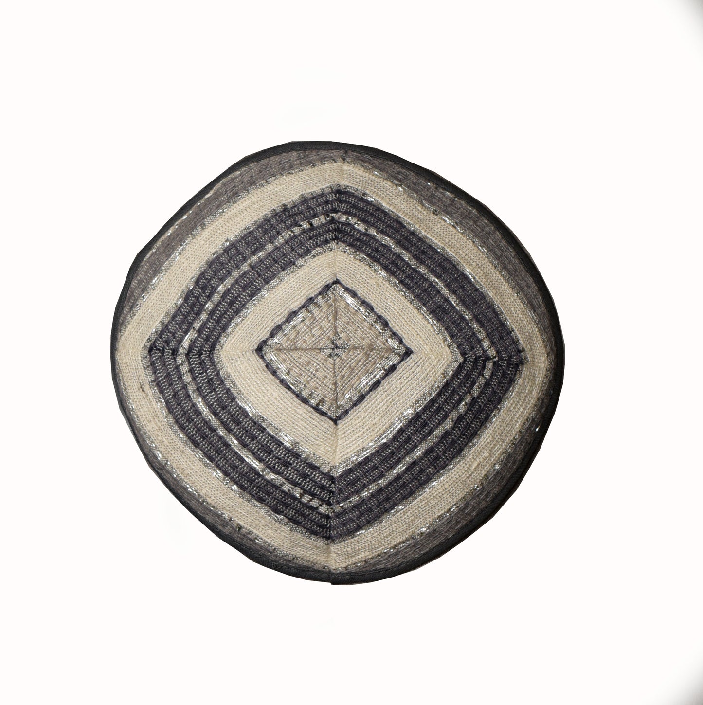 Gray Woven Tallit Set – Hand Woven Cotton and Silk