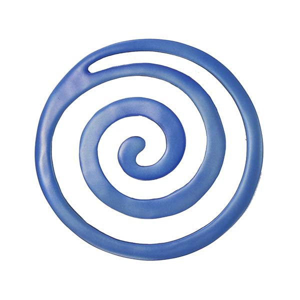 Aluminum Spiral Trivet Set, Red and Blue, 8"
