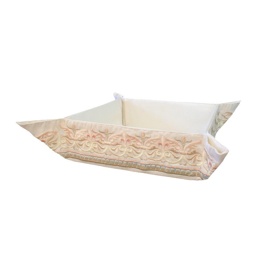 Embroidered Folding matzah Basket, Oriental
