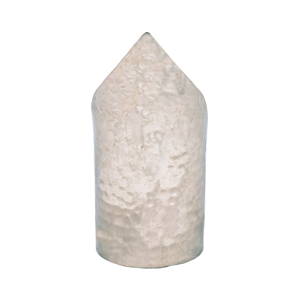 Hammered Metal Memorial Candle Holder