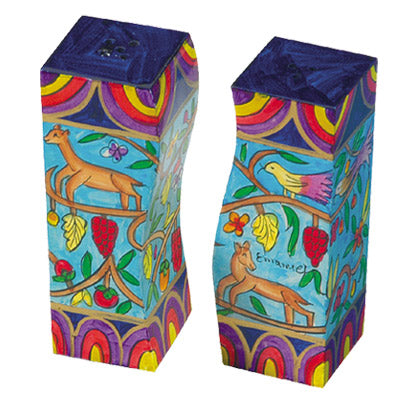 Hand Painted Wood Salt & Pepper Shakers, Deer