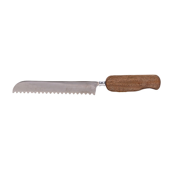 Wood Handle Challah Knife, Serrated