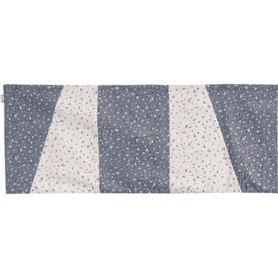 Fabric Table Runner, Blue and White Geometric