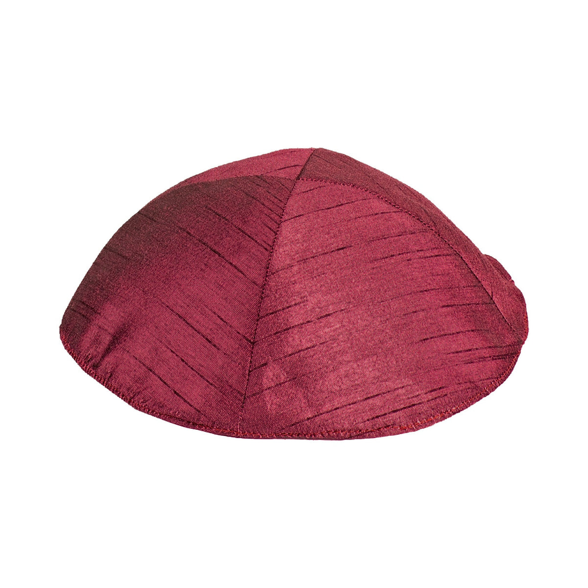 Polysilk Embroidered Kippah, Maroon