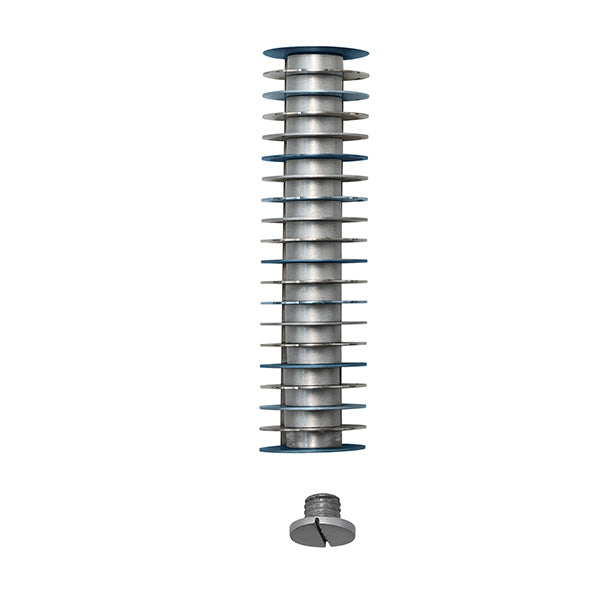 Modern Aluminum Mezuzah Case, Disc Design