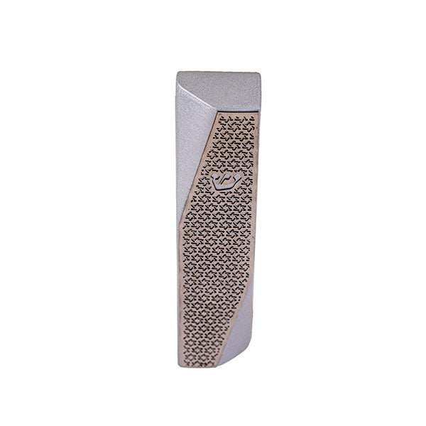 Geometric Metal Mezuzah Case, Star of David