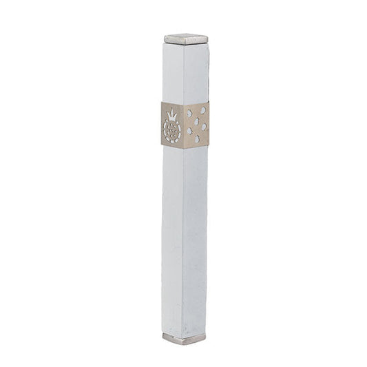Metal Mezuzah Case, Pomegranate
