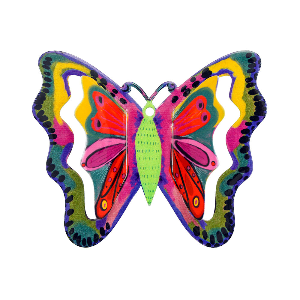 Metal Butterfly Wall Hanging, Multicolor, XXL 12 x 11 inches