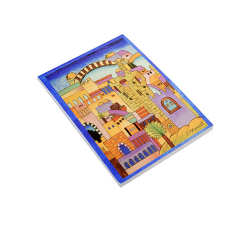 Soft Cover Writing Pad, 4.5" x 3", Jerusalem