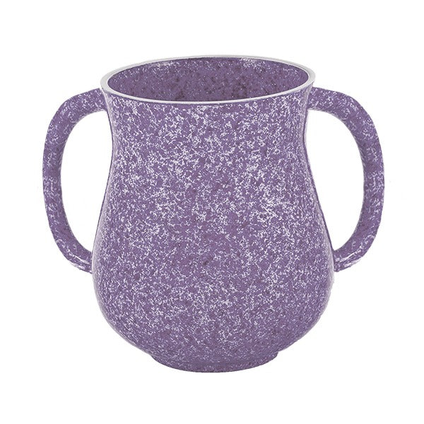 Faux Marble Netilat Yadayim Cup, Purple