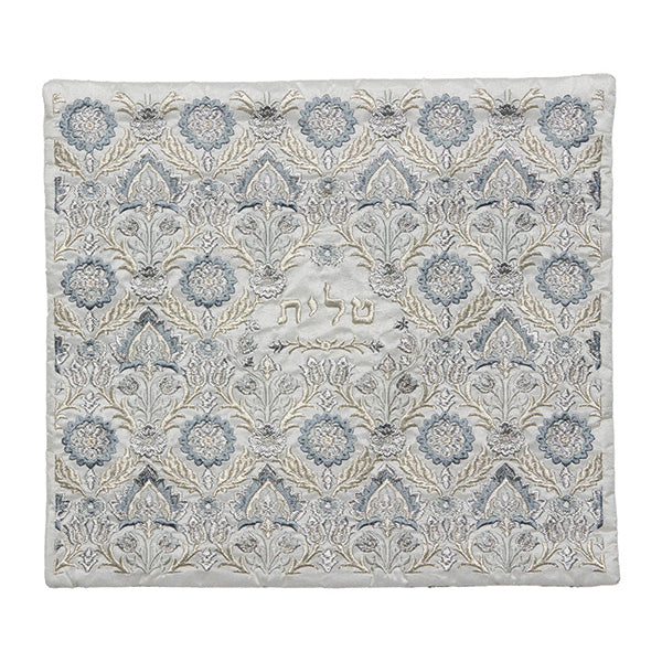 Embroidered Silk Tallit Bag, Antique Floral