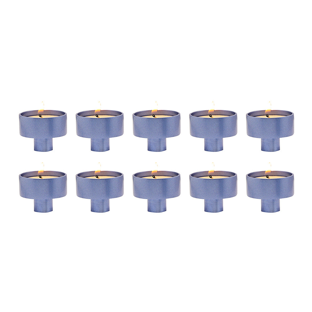 Anodized Aluminum Tea Light Adaptors, Set of 10