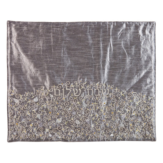 Embroidered Fabric Plata Cover, Pomegranates