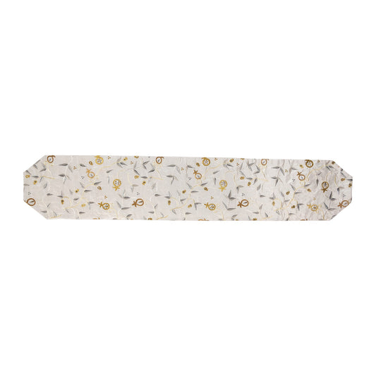 Embroidered Fabric Table Runner, Pomegranate