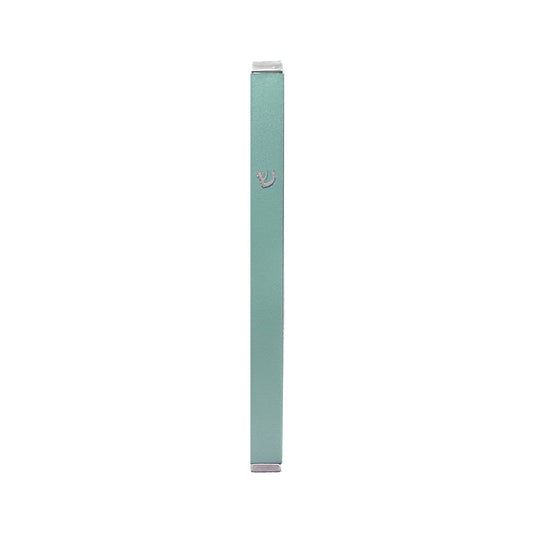 Modern Aluminum Mezuzah Case, Dark Green