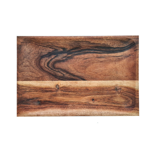 Straight Edged Wood Serving Tray, 8x12"