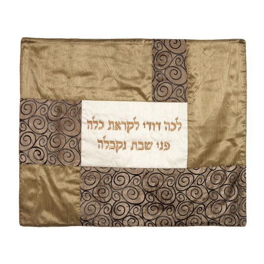 Embroidered Fabric Plata Cover, Copper Curls