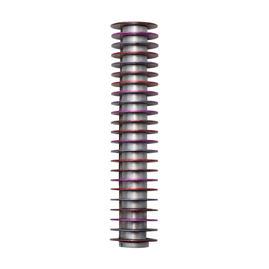 Modern Disc Mezuzah Case, Maroon