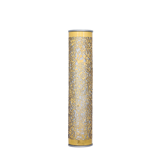 Metal Cutout Mezuzah Case, Pomegranate