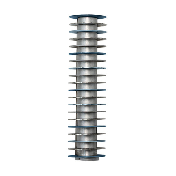 Modern Aluminum Mezuzah Case, Disc Design