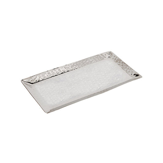 Hammered Stainless Steel Tray, Medium