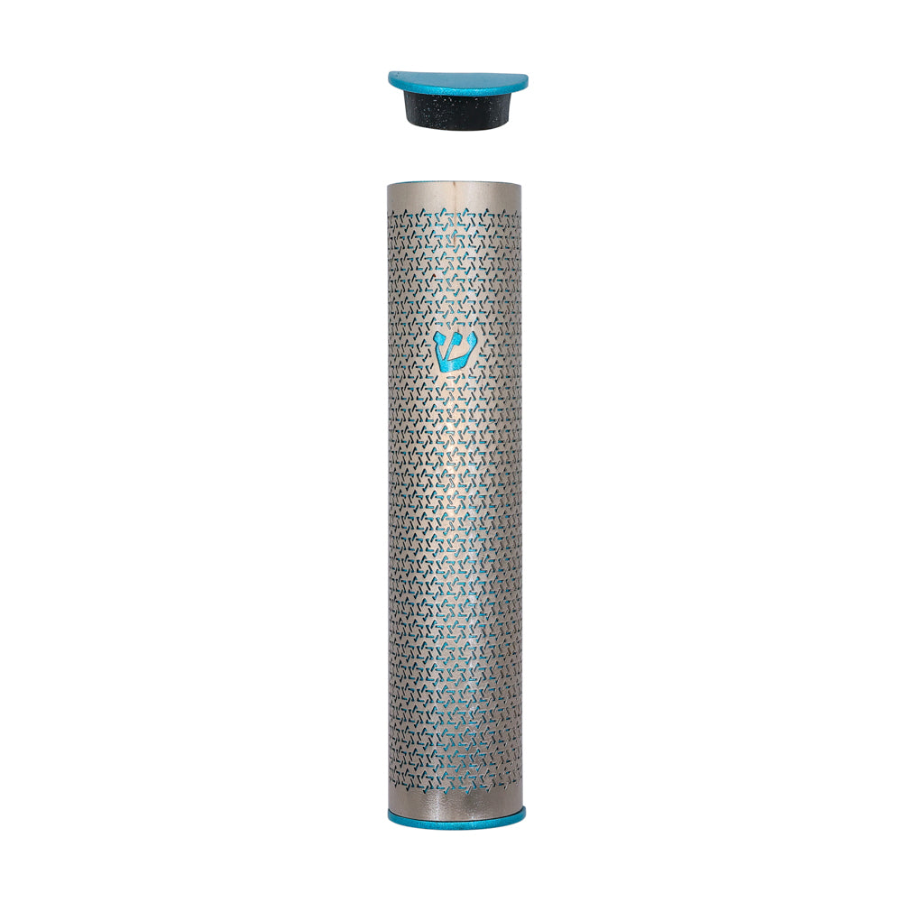 Metal Cutout Mezuzah Case, Star of David